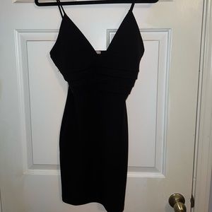 Short black bodycon dress